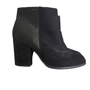 Torrid Black Block Heel Booties Size 11